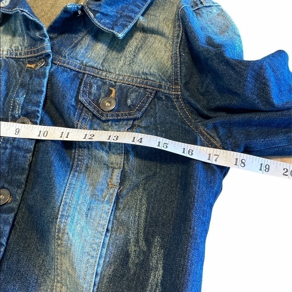 Liquid Jeans Distressed Jean Jacket Women’s Medium - Picture 6 of 7